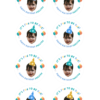 Customized One Year Old Birthday Stickers - 1 sheet