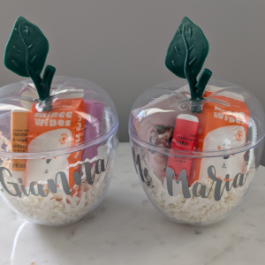 Customized apple container gift holders