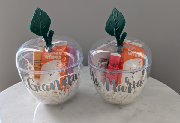 Customized apple container gift holders